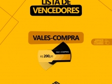 Confira nas nossas Redes Sociais os premiados do segundo sorteio