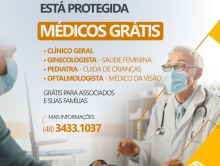Saúde gratuita para sócios e familiares 