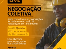 Acompanhe a Live nesta quarta-feira,26, sobre as negociações com as cerâmicas
