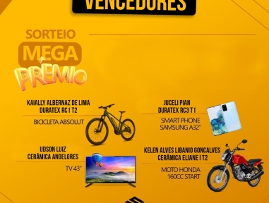 65 anos do Sindicato : Vencedores dos mega prêmios