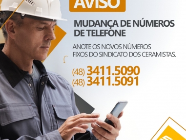 Site ceramistas com novos números fixos para contato