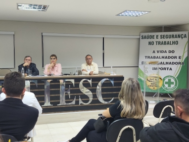 Direção do Sindicato  participou do 4º Evento Estadual de Saúde e Segurança no Trabalho
